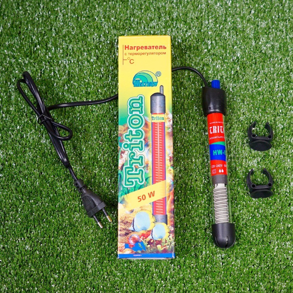 НАГРЕВАТЕЛЬ "ТРИТОН" С ТЕРМОРЕГУЛЯТОРОМ 50вт (К-Й)