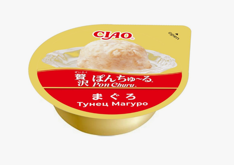 INABA Pon Лакомство суфле для кошек Churu тунец Магуро 35г
