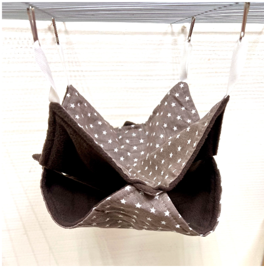 10580 Гамак подвесной  зведы коричневые  23*23