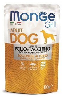 Monge Dog Grill Pouch паучи для собак курица с индейкой 100г