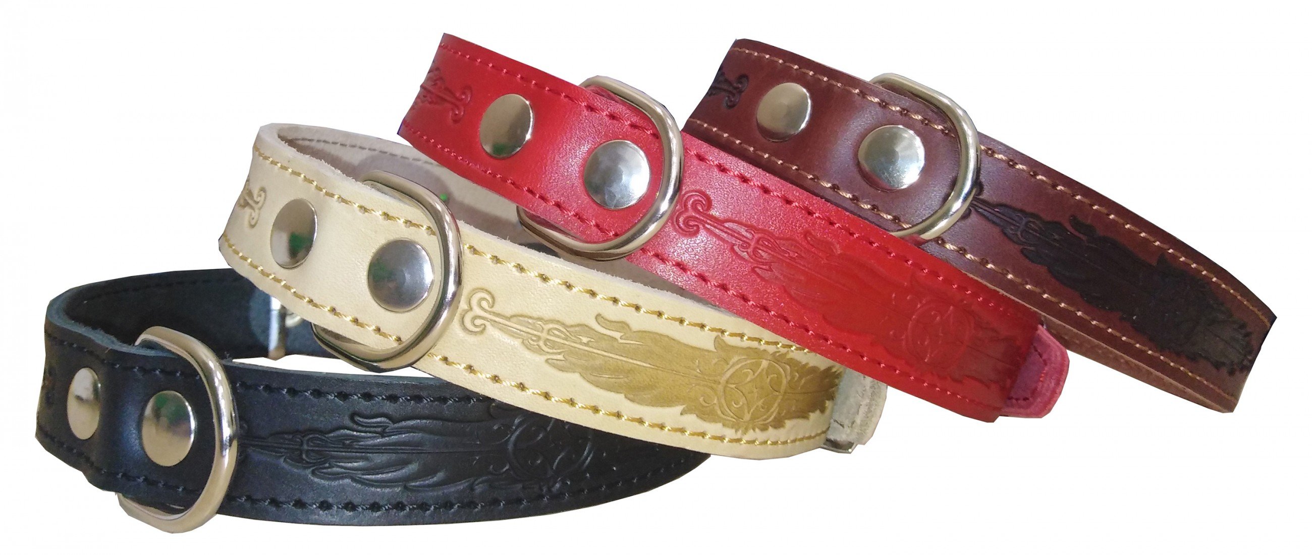 Ошейник 25 тисненый