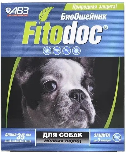 ОШЕЙНИК "ФИТОДОК" Д/СОБАК МЕЛКИХ ПОРОД 35см (РЕПЕЛЛЕНТНЫЙ БИО)