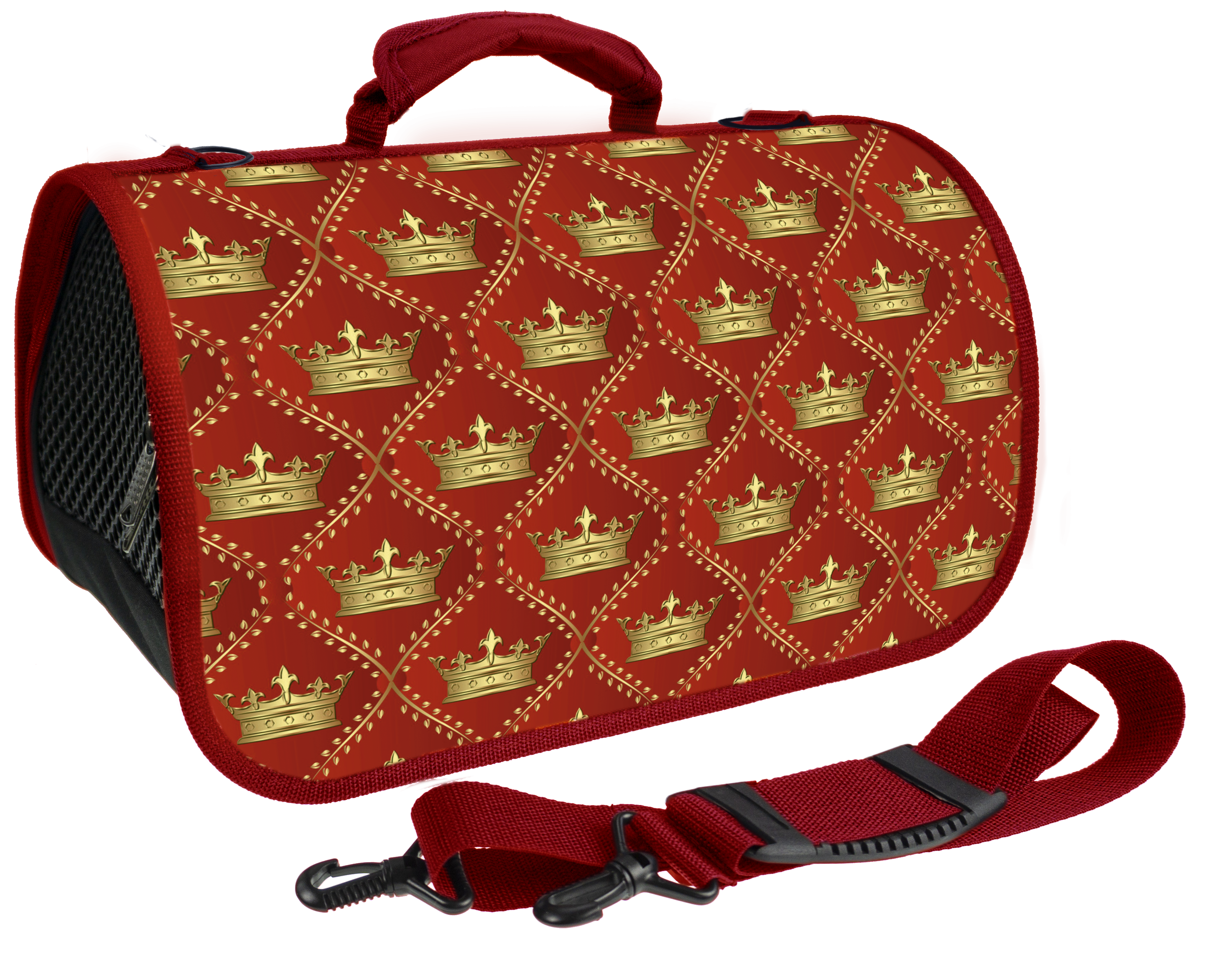 Сумка переноска "Красный люкс" 43х25х24 ZD-3-43-322-2