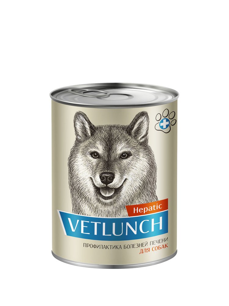 "VETLUNCH " КОНС Д/СОБАК 340г ПРОФИЛАКТИКА БОЛЕЗНЕЙ ПЕЧЕНИ