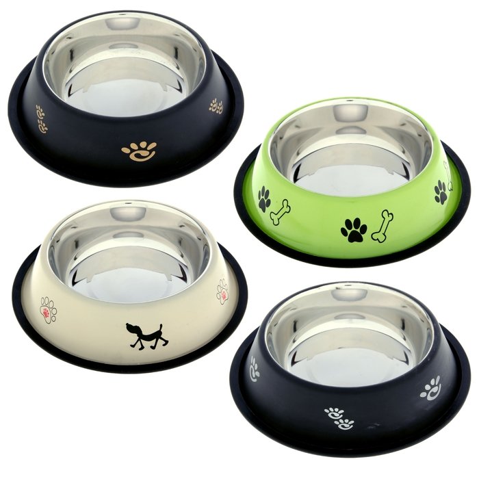 3043 Миска нескользящая цветная с рисунком VM-2509 (D) 900 мл