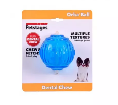 Petstages игрушка для собак "ОРКА теннисный мяч" 6 см