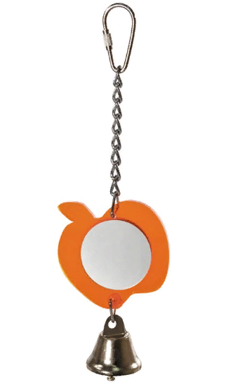 Игрушка для птиц-зеркало "Яблочко", 95/200*60мм, Triol