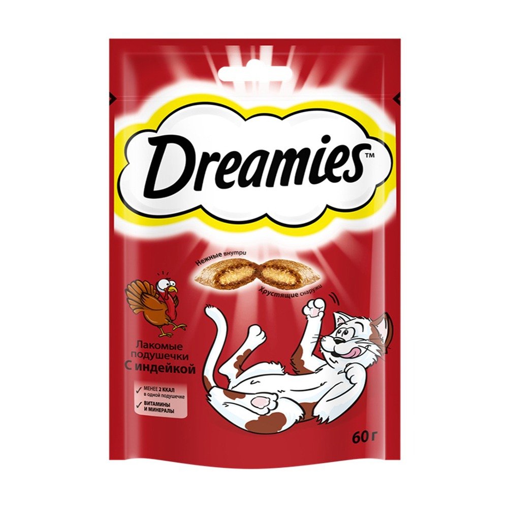 Лакомство для кош Dreamies с индейкой 60г