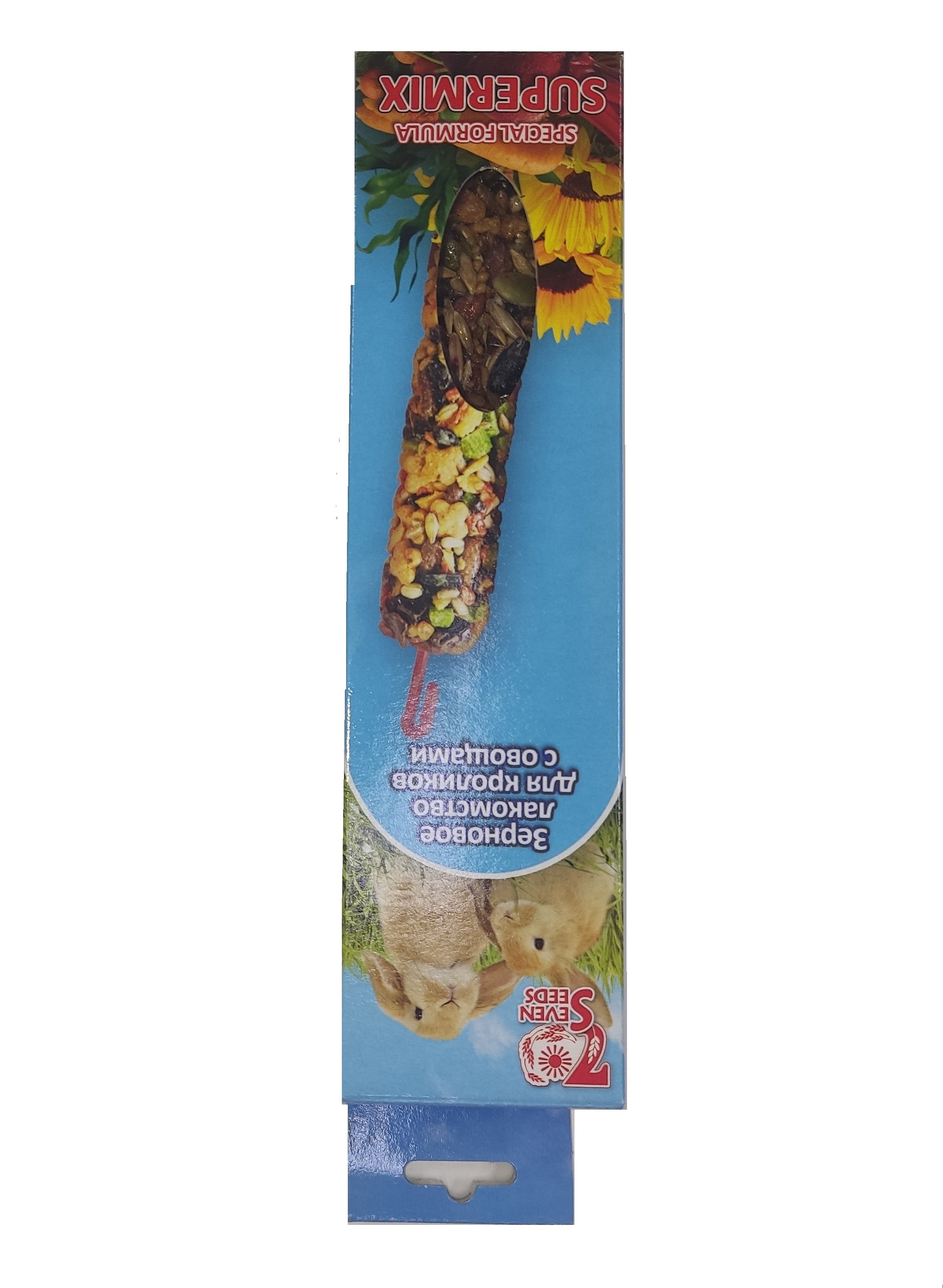 Лакомство зерновое для Кроликов "SEVEN" с овощами 110гр