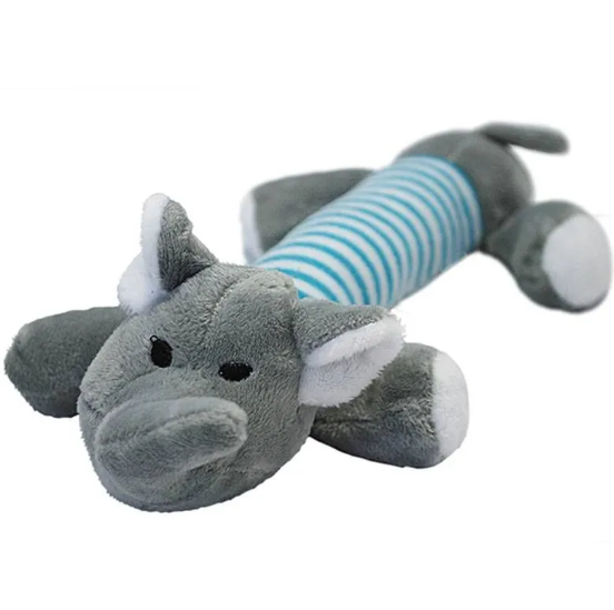 Игрушка-пищалка WOGY д/собак мягкая Слон 24х3х4см арт.2024-1072