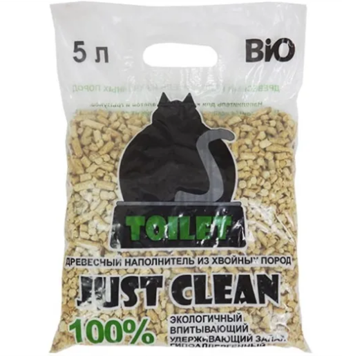 Древесный наполнитель 5 л (пеллета)