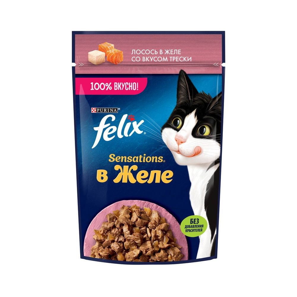 FELIX Sensations GiJ Лосос&Треска 75г