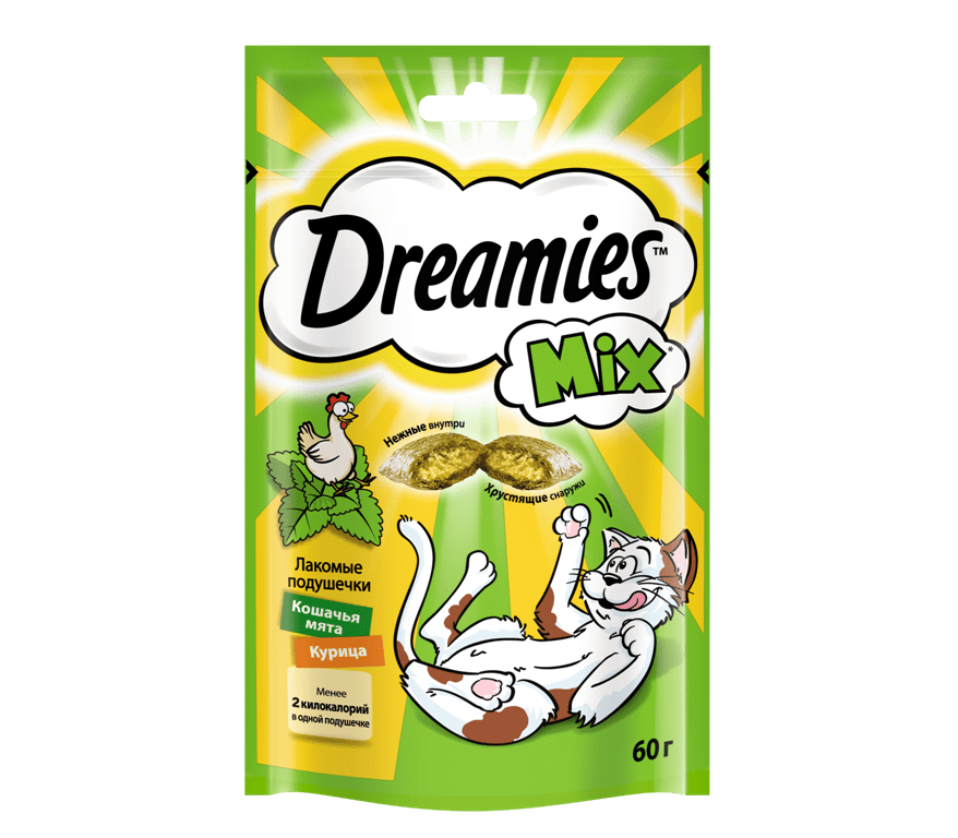 Dreamies Микс Курица Мята 60г