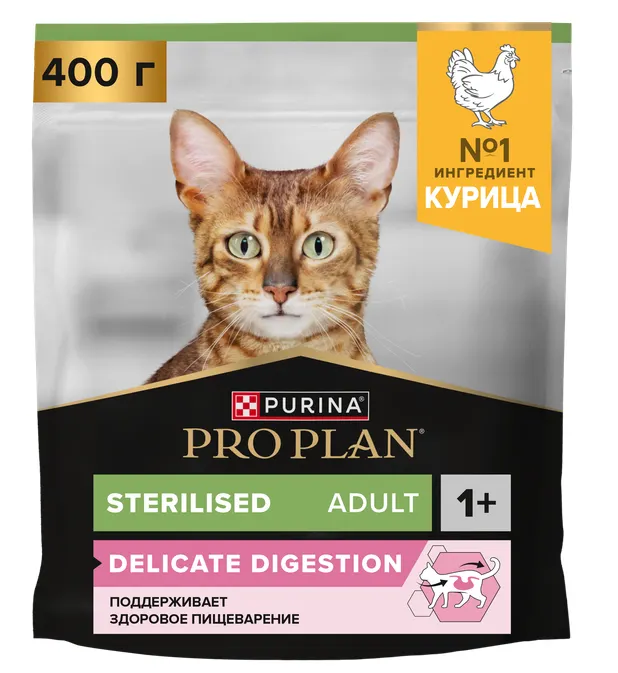 PRO PLAN д/К Курица(для стерил. чувс. пищ)  400г