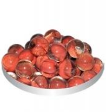 ГРУНТ СТЕКЛЯННЫЙ 50шт N31 (КРУГЛЫЙ ПРОЗРАЧНЫЙ ОРАНЖЕВЫЙ)