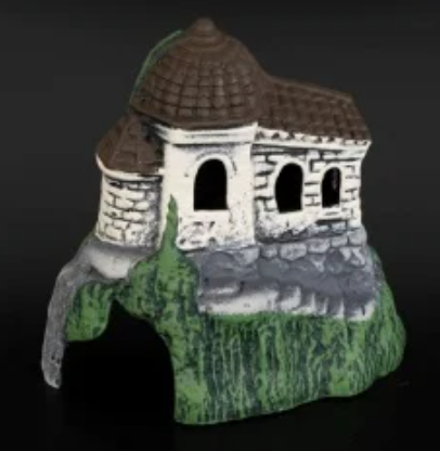 Аквадекор-грот для аквариума Замок Арабский белый К-38б