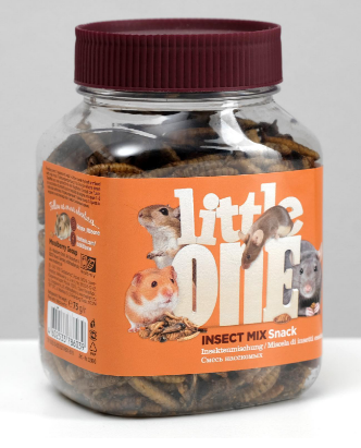 ЛАКОМСТВО "LITTLE ONE" СМЕСЬ НАСЕКОМЫХ Д/ВСЕЯДНЫХ ГРЫЗУНОВ 75г 6039
