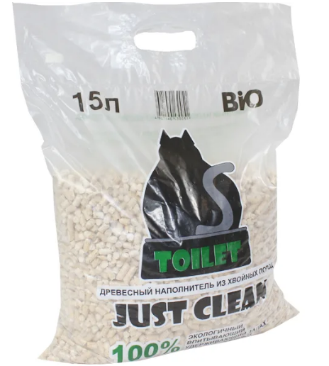 Древесный наполнитель 15 л (пеллета)