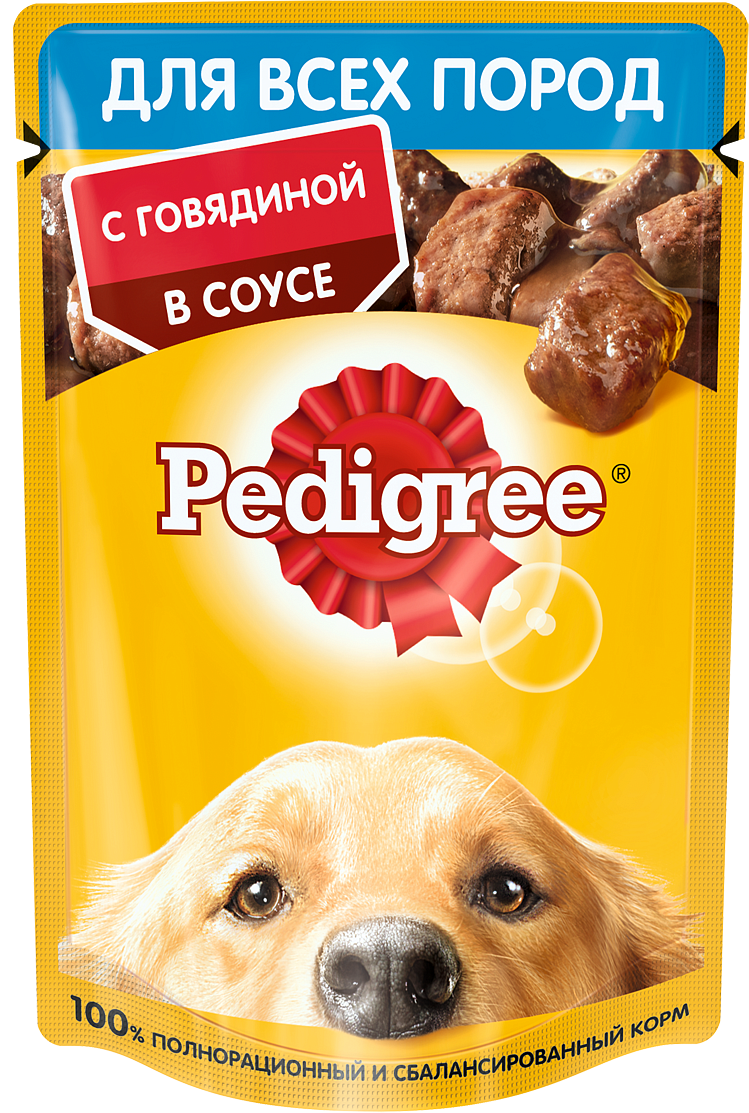 Педигри для взрослых собак с говядиной 85г