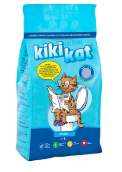 Бент. наполнитель д/кош.туал.KikiKat супер-белый комкующийся комкующийся 5 л.