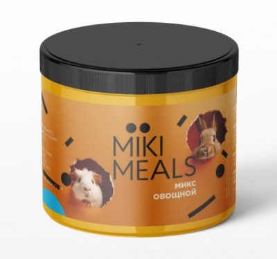 Микимилс (Mikimeals) 0,15кг Овощной микс для грызунов, банка