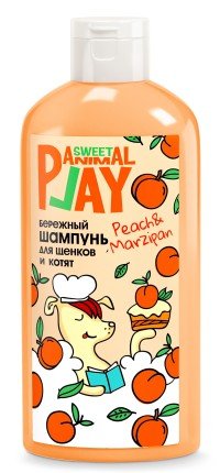 ШАМПУНЬ "ANIMAL PLAY SWEET" Д/ЩЕНКОВ ПЕРСИКОВЫЙ МАРЦИПАН 300мл БЕРЕЖНЫЙ