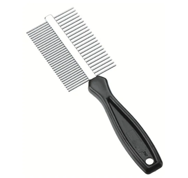 Расческа метал.двухсторонняя 144D(Б)12