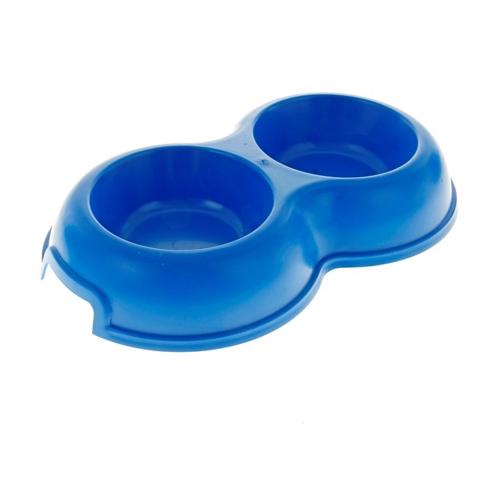 Миска двойная 0,2, синяя 1058031