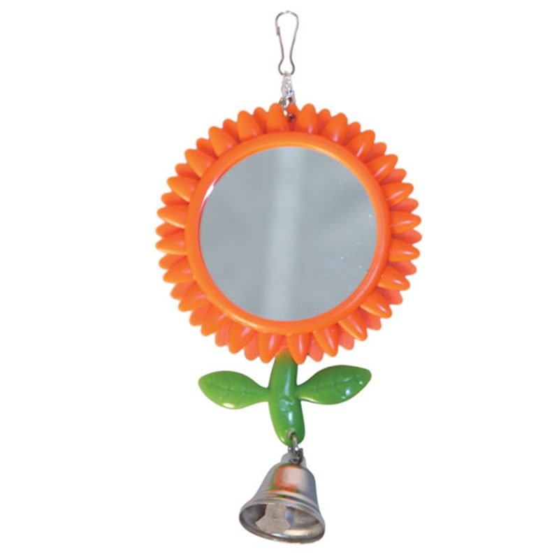 ИГРУШКА Д/ПТИЦ "ЦВЕТОК С ЗЕРКАЛОМ " АВ90