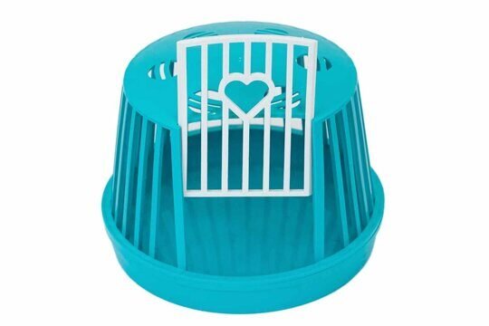 Дарэленд Переноска для мелких грызунов 16*16*h12см (полипропилен) бирюзовая