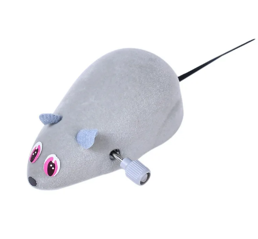 ИГРУШКА Д/К МЫШЬ МЕХАНИЧЕСКАЯ МАЛАЯ М1007 (К-Й) 1/2