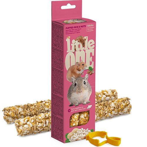 ЛАКОМСТВО "LITTLE ONE " Д/ХОМЯКОВ КРЫС МЫШЕЙ ПЕСЧАНОК 2х55г ПАЛОЧКИ С ВОЗ РИСОМ И ОРЕХА 32260/4462