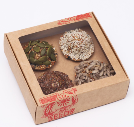Тарталетки для грызунов Ассорти семян 4шт "SEVEN"