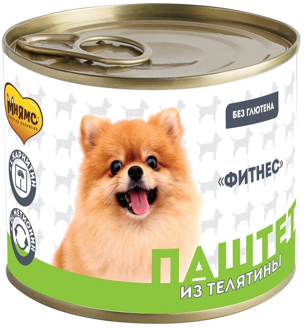 Мнямс Паштет из телятины для собак всех пород «ФИТНЕС» 200 г