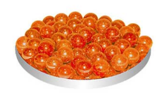 ГРУНТ СТЕКЛЯННЫЙ 50шт N31 (КРУГЛЫЙ ПРОЗРАЧНЫЙ ОРАНЖЕВЫЙ)