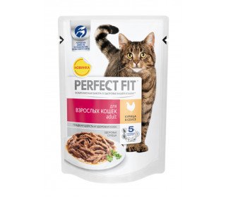 PERFECT FIT пауч д/стер.кош с курицей 28*75г