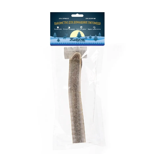 "ЖИВКУС" Лакомство из сплитов из сухого рога северного оленя, размер S