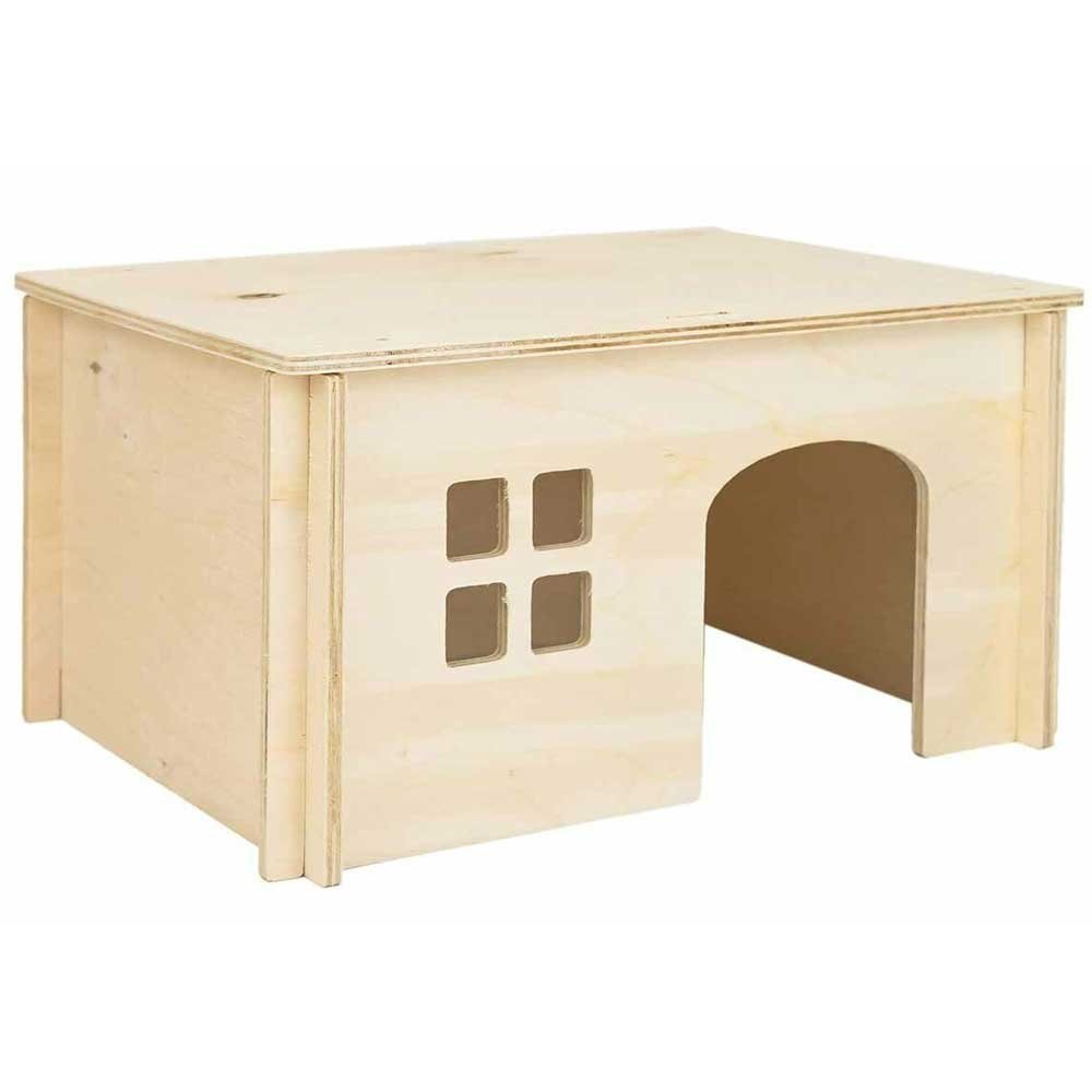 ECO Домик д/грызунов, с окошком, 22*16*h12см (фанера)