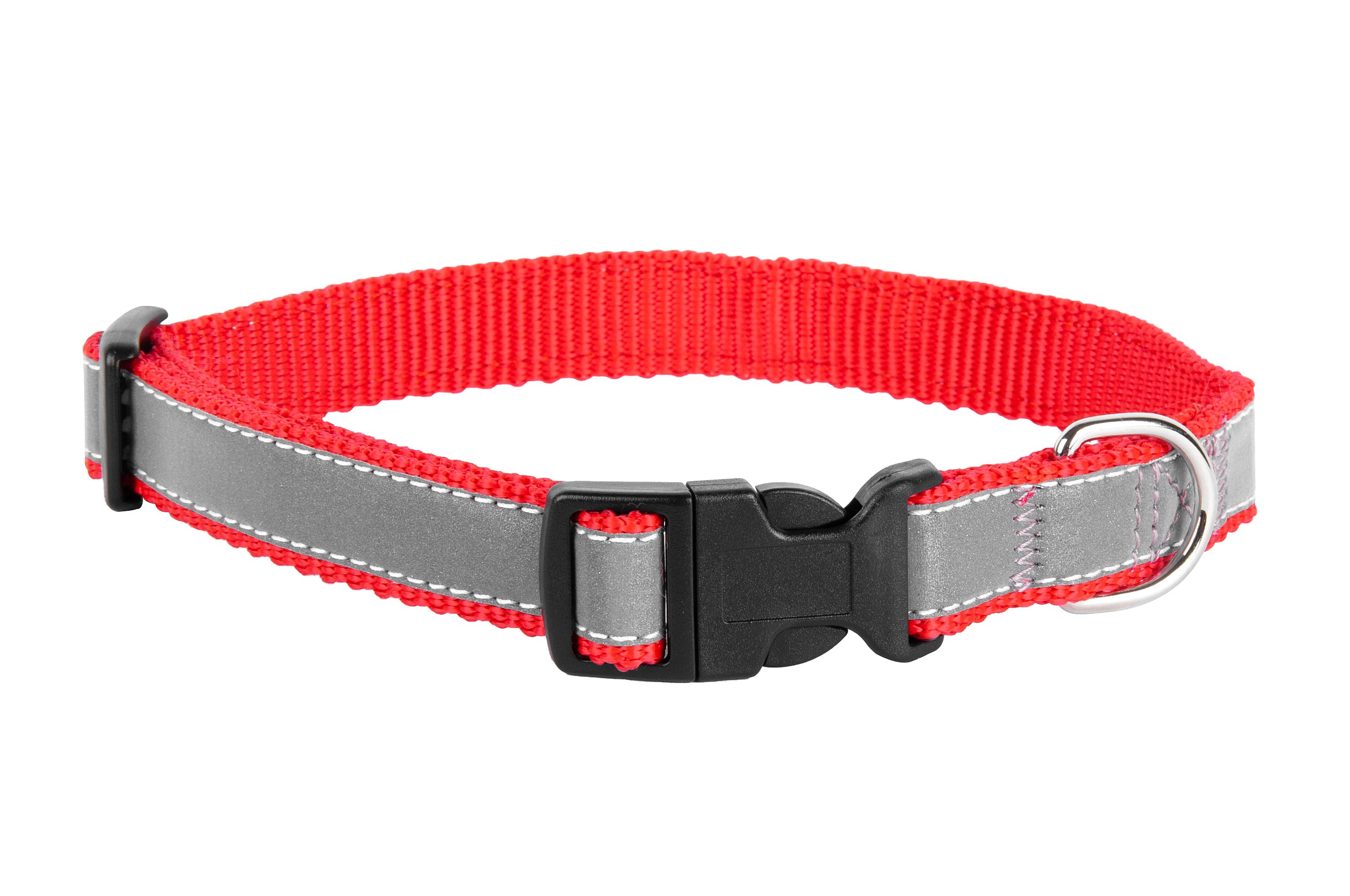 Ошейник красный светоотражающая лента 2 см DV03200102