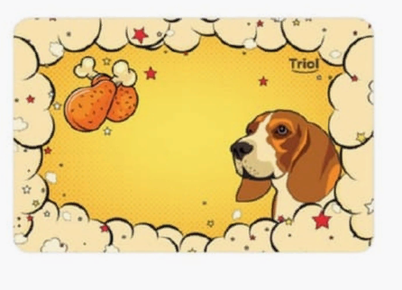Коврик под миску (Triol) MB-08 Собачка, 43x28см