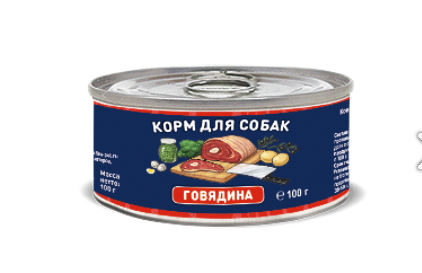 Solid Natura Holistic Говядина влажный корм для собак жестяная банка 0,1 кг