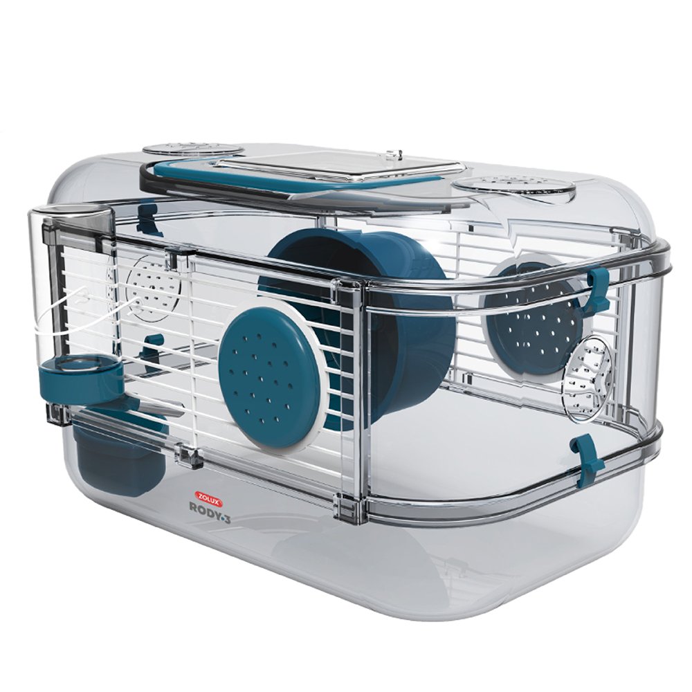 ZOLUX, Клетка для грызунов Rody 3 Mini, 330x210x180мм, цвет стальной синий, 206013