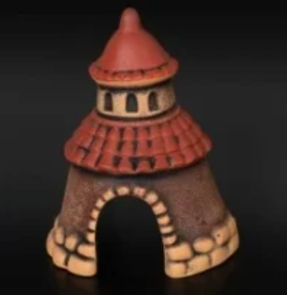 Аквадекор-грот для аквариума К-46 Замок черепашка