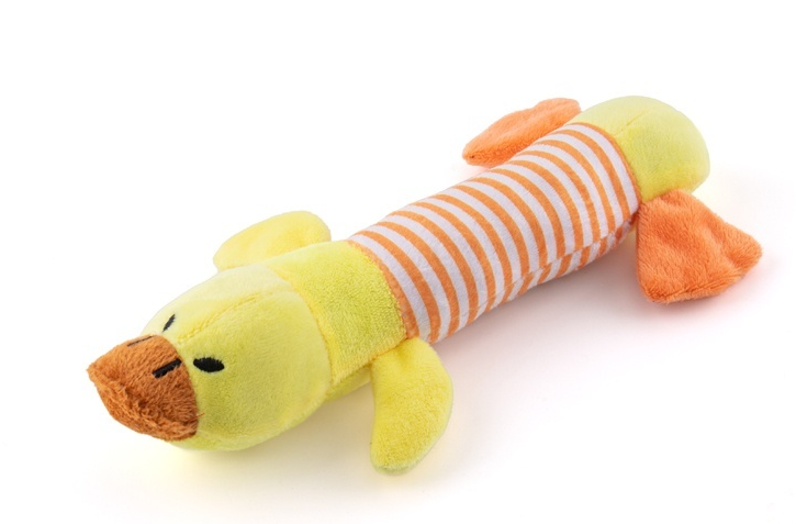 Игрушка-пищалка WOGY д/собак мягкая Утка 24х7х3см арт.2024-1071