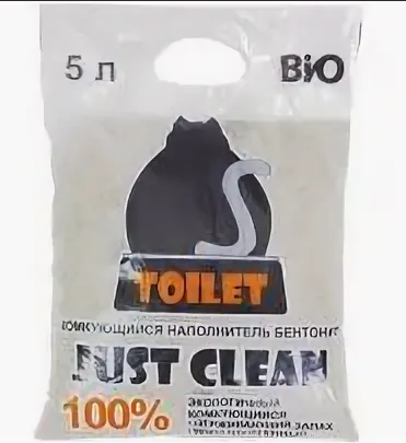 Комкующийся бентонит 5 л Just Clean