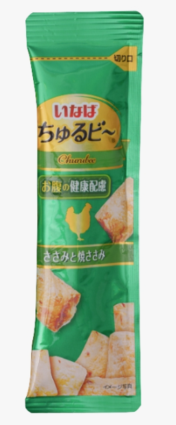 INABA Лакомство для собак Churu Bee Запеченные трубочки Куриное филе для здоровья ЖКТ 10г