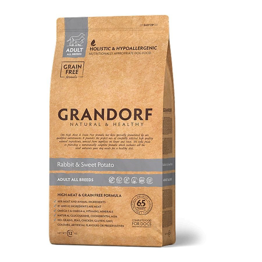 NEW GRANDORF DOG Rabbit & Turkey MED & MAXI (кролик с индейкой для собак средних и круп. пород) 3кг