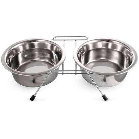 Набор из 2х мисок(0.4л) с подставкой 28 см