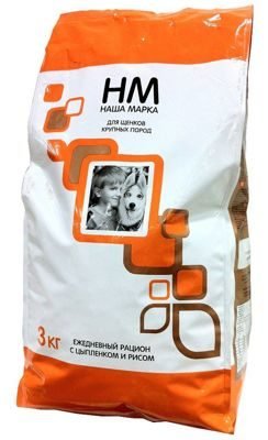 "НАША МАРКА" С/К Д/СОБАК КРУПНЫХ ПОРОД 3кг (ЦЫПЛЕНОК) 3335