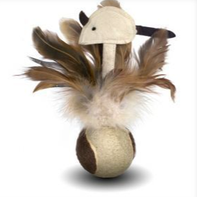 97120 Теннисный мяч с перьями-мышка